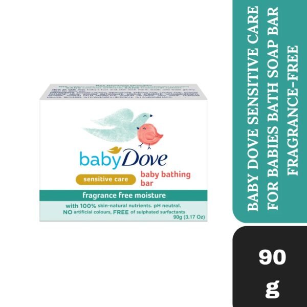 Dove Baby Bathing Bar Fragrance Free Moisture 90g| single bar