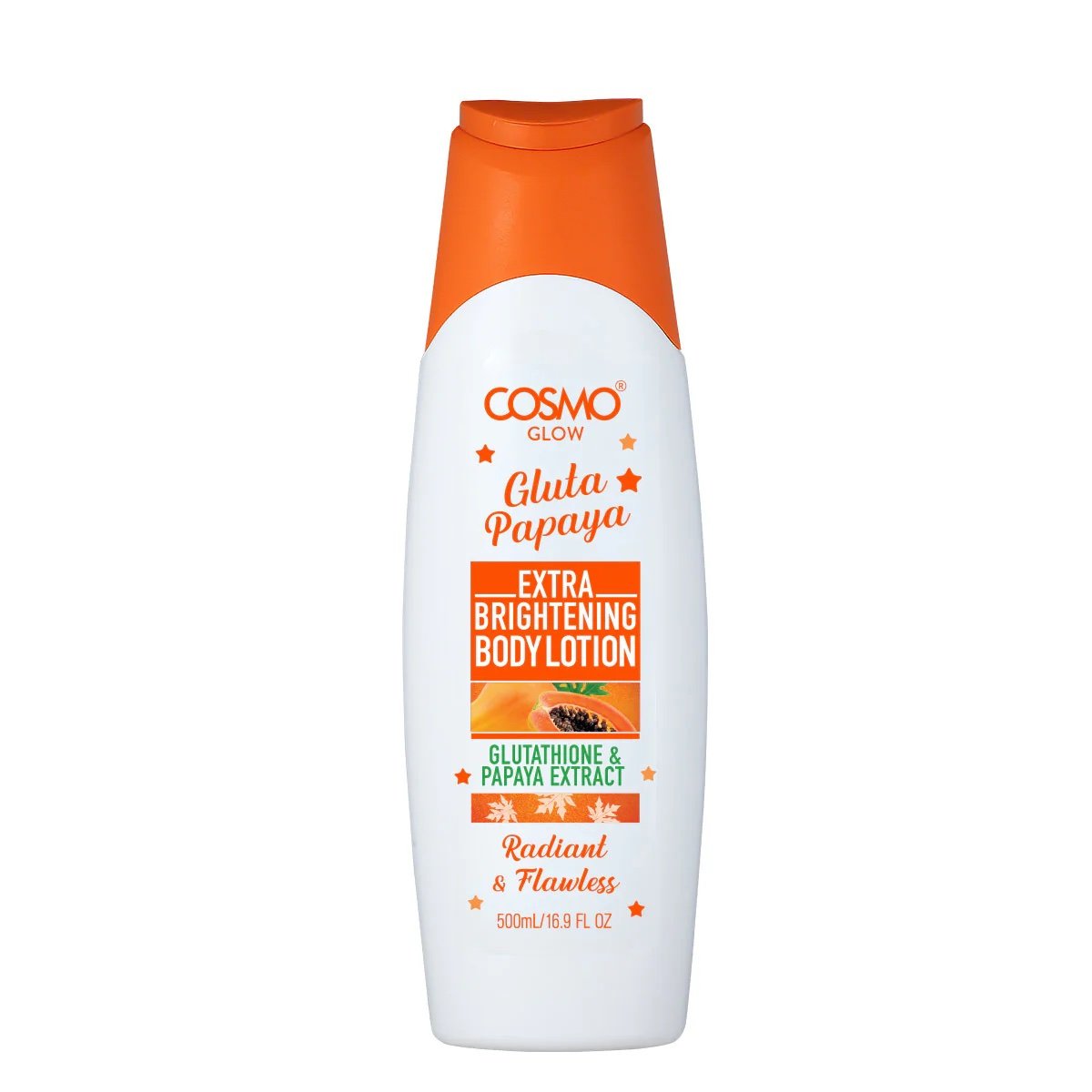 img_6034 COSMO GLOW WHITE GLUTA PAPAYA EXTRA BRIGHTENING BODY LOTION 500ml - Image 1