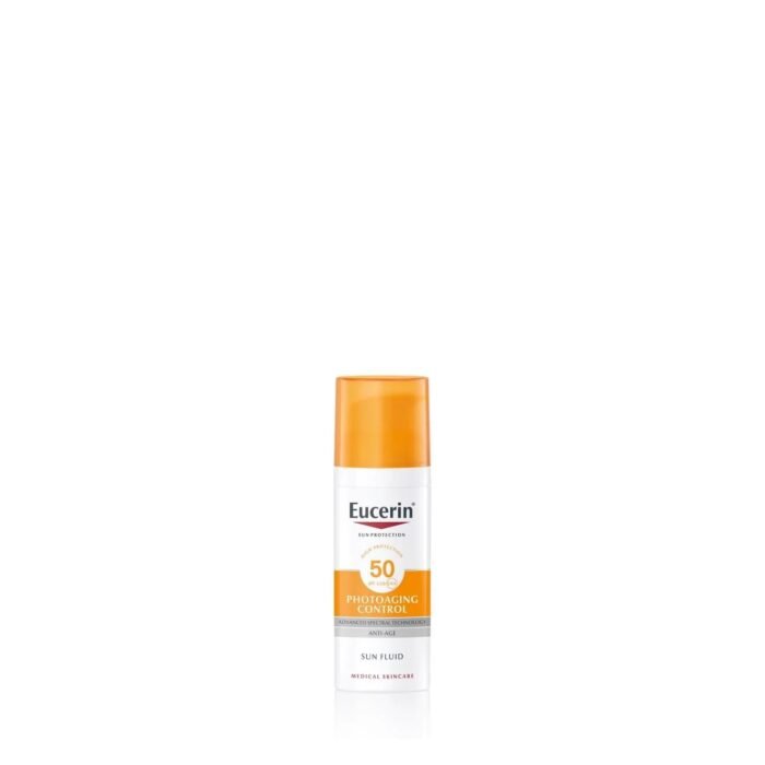 Eucerin Face Sunscreen Photoaging Control Anti-Age Sun Fluid SPF 50+ 50ml - Image 1