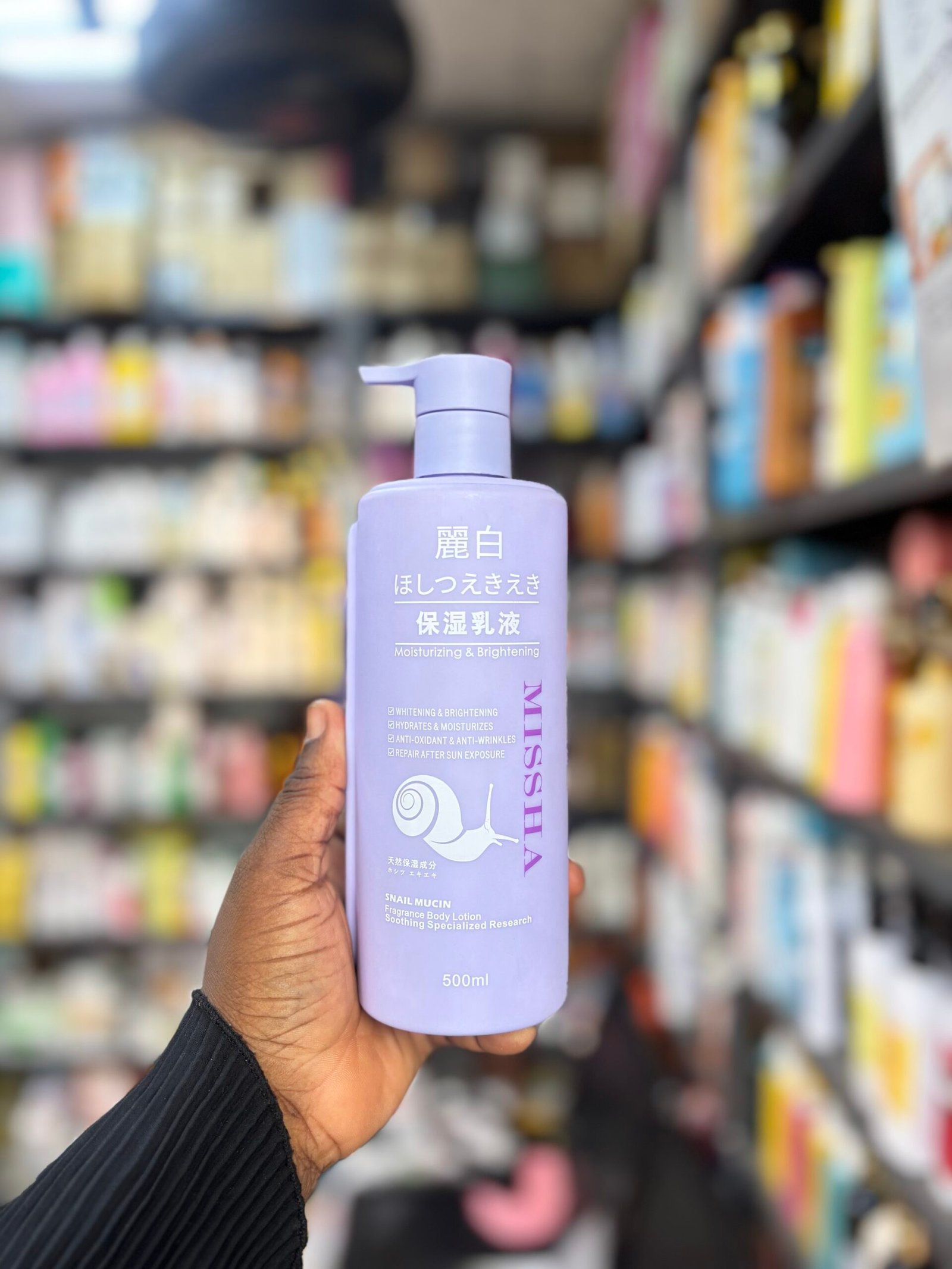 img_7212 Missha Snail mucin fragrance body lotion 500ml - Image 1