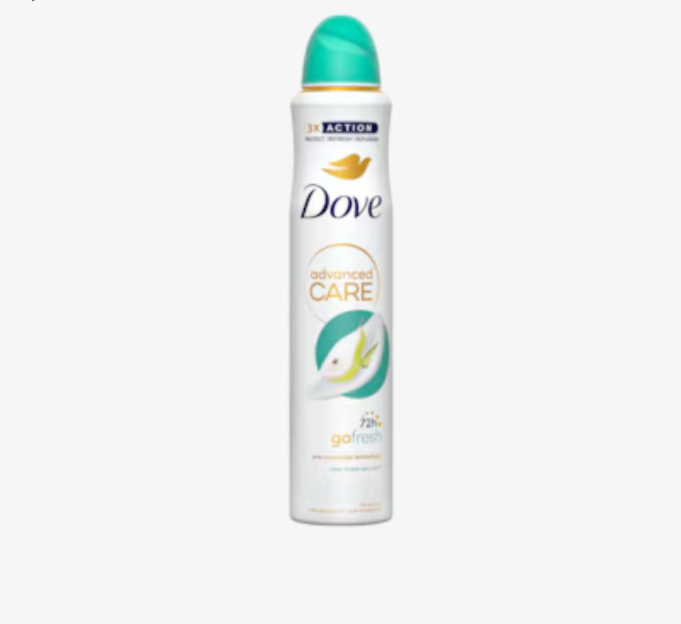 img_7221 Dove Advanced Care Go Fresh Pear & Aloe Vera Antiperspirant Deodorant Spray 250ml - Image 1