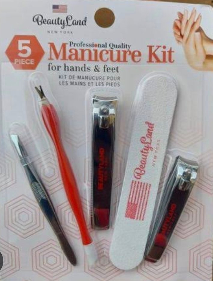 2025/11/1000529891.jpg Beauty Land Manicure kit for hand & feet |5 pieces - Image 1