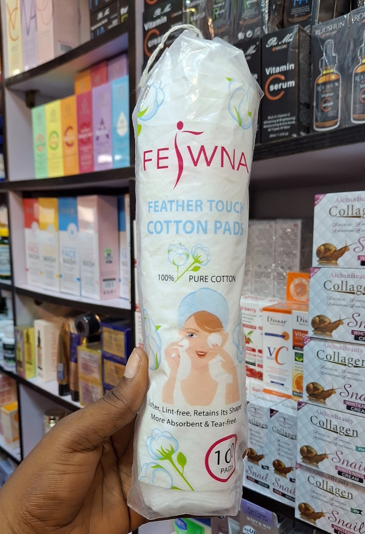 2025/11/1000529962-2.jpg Feiwna Feather Touch Cotton Pads 100pads - Image 1