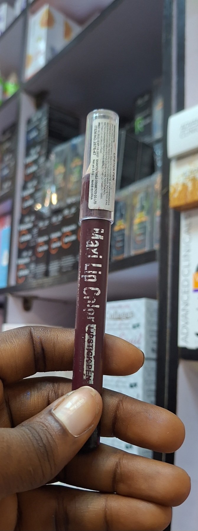 2025/11/1000530181.jpg Karite Maxi Lip/Eye liner (Wine) - Image 1