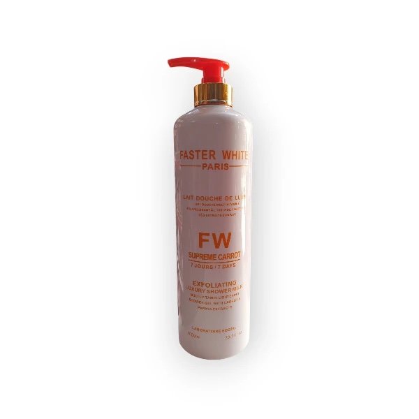 Faster White Paris Supreme Carrot Exfoliating Luxury Shower Milk 1000ml