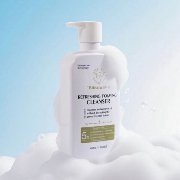 Bitnara Refreshing Foaming Cleanser Oil Control 400ml (Suitable for Normal to Oily Skin)