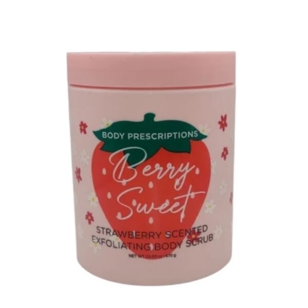 Body Prescriptions Berry Sweet Strawberry Scented Exfoliating Body Scrub 670g