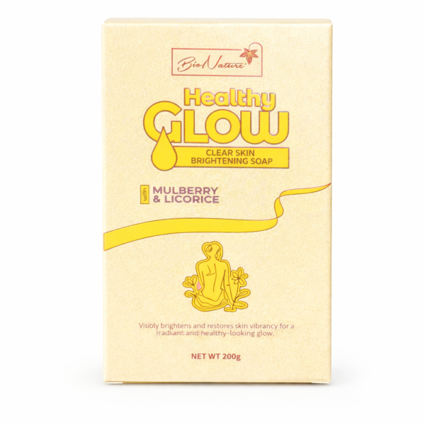 Bio nature Healthy Glow Clear Skin Brightening bar Soap with Mulberry & Licorice 200g
