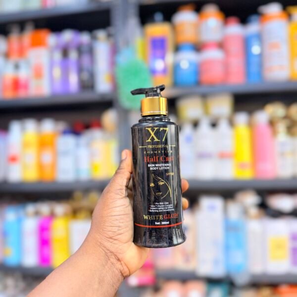 X7 Half cast Skin Whitening Body lotion 300ml ~ Black