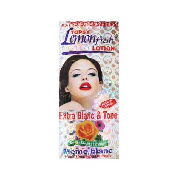 Topsy Lemon Fresh Extra White & Tone Lotion 100ml~ white