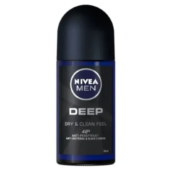 Nivea Deep Antiperspirant Roll-on For Men - 48h - 50ml