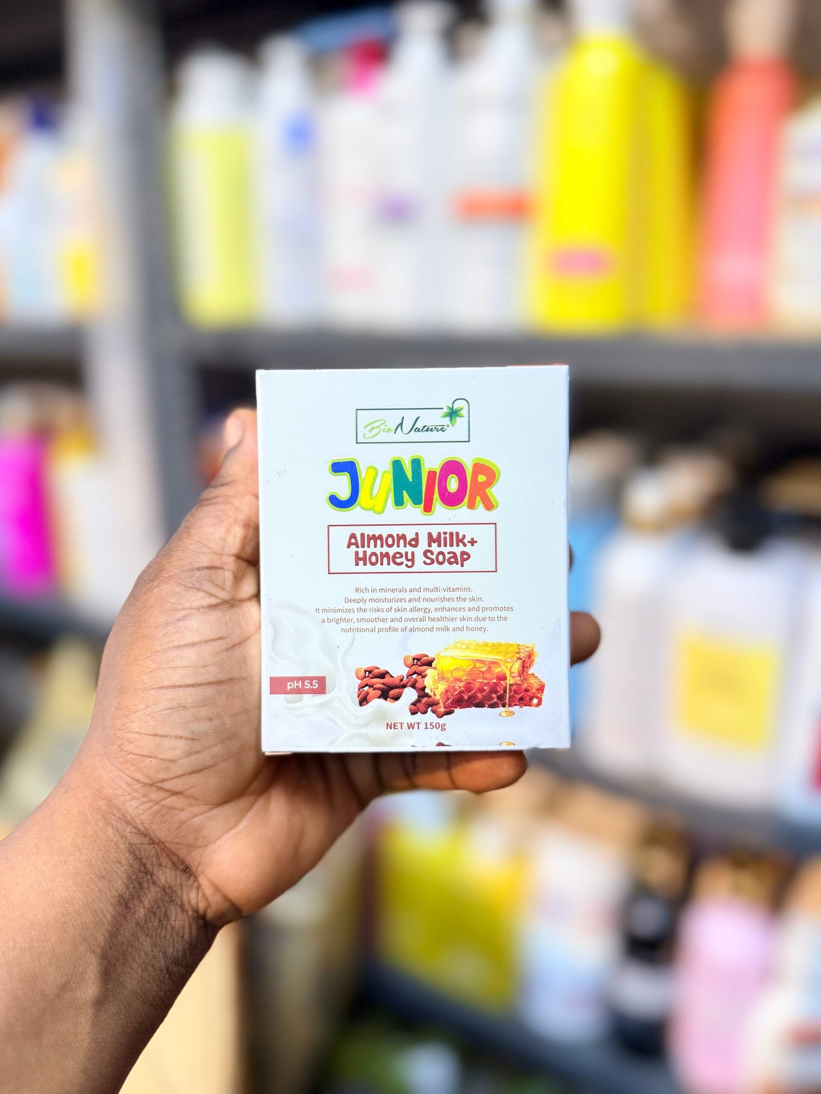 Bio Nature Junior Almond Milk + Honey Soap 150g