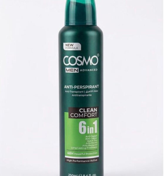 Cosmo Advanced Men Clean Comfort Anti Perspirant 6 in 1 250ml