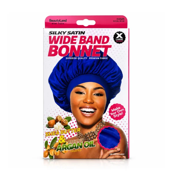 BeautyLand Silky Satin Wide Band Bonnet X-Large