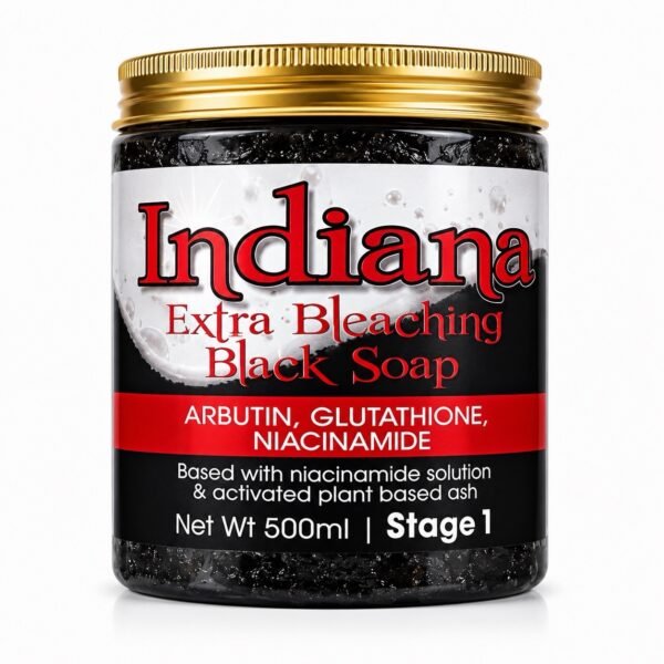 Indiana Extra Bleaching Black Soap (Stage 1) 500ml