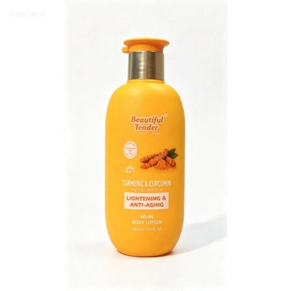 Beautiful Tender Lightening & Anti-Aging Body Lotion; Turmeric & Curcumin 500ml