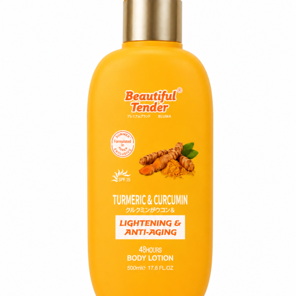 Beautiful Tender Turmeric & Curcumin Lightening & Anti-Aging Exfoliating Body Wash