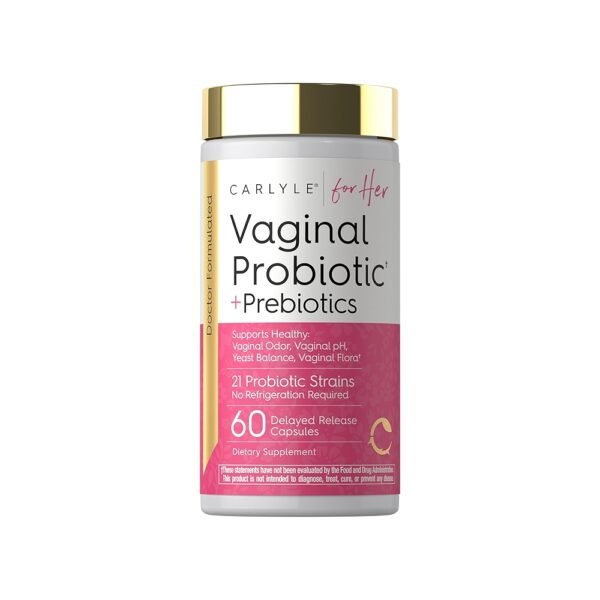 Carlyle Vaginal Probiotic +Probiotics For Women| 60 Capsules