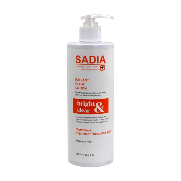 Sadia Bright & Clear Radiant Glow Lotion 500ml / 16.7 fl oz( Frangrance free)