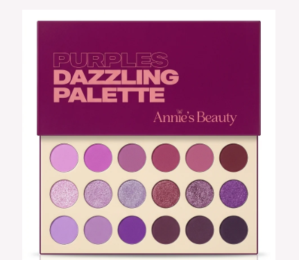 Annie's Beauty Purples Dazzling Eyeshadow Palette