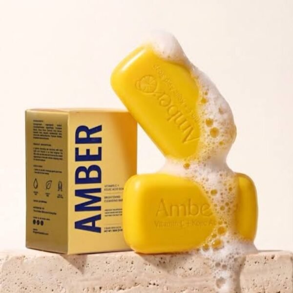 Amber Vitamin C + Kojic Acid Brightening Cleansing Bar soap 180g