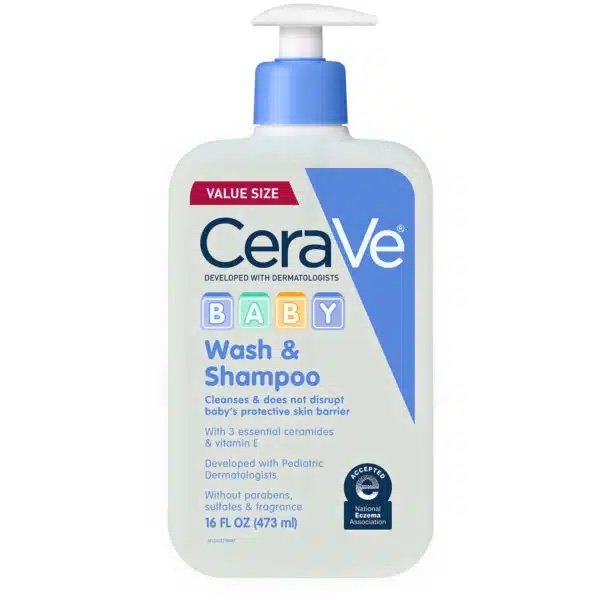 Cerave Baby Wash & Shampoo 16 oz/473ml US