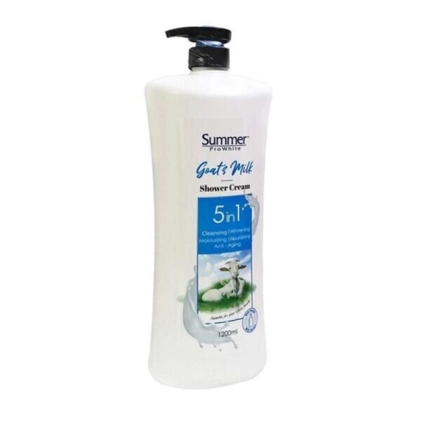 Summer Pro White 5-in-1 Goat Milk Shower Cream 1200ml