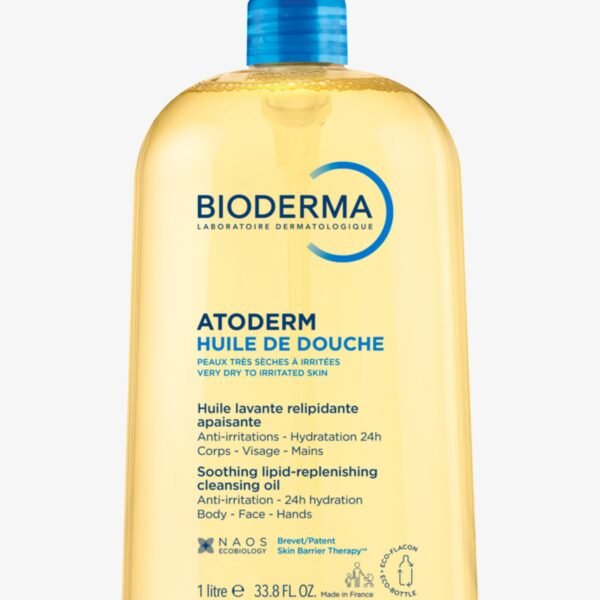 Bioderma Atoderm Huile De Douche; Soothing Lipid - replenishing Cleansing Shower Oil 1 Litre/ 33.8 fl. oz